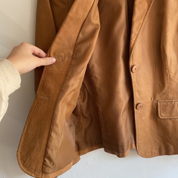 BEIGE LEATHER JACKET - Picture 4 of 4
